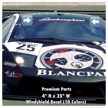 За Lamborghini Gallardo Huracan Стикер На Предното стъкло на Нова 10 Цвята Vinyl OEM