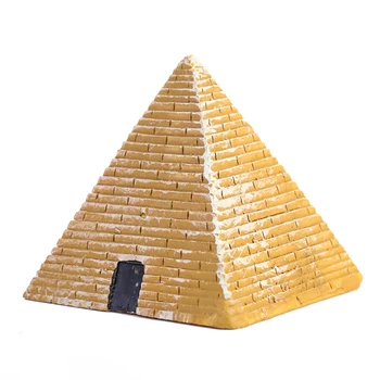 Египетска Пирамида Модел Фигурки Миниатюри Ръчно изработени Изделия От Смола на Световно известната Сграда Архитектура Статуя за Деца Играчка, Подарък Начало Декор