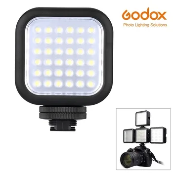 Godox LED36 Led Видео Лампа 36 5500 ~ 6500 K Led Лампа S За DSLR Фотоапарат, Видеокамера мини DVR Сватбени Новини Интервю снимка