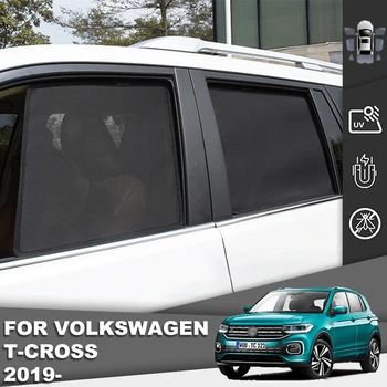 За Volkswagen VW T-CROSS 2019-2021 T CROSS Магнитен Авто сенника на Предното Предното Стъкло на Окото Рамка Завеса Странично Прозорец на сенника