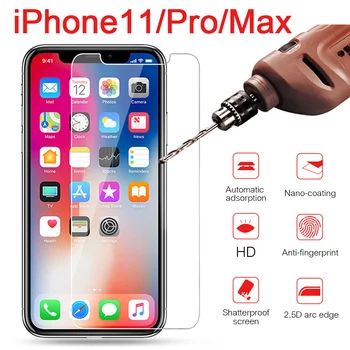 11proMax защитно стъкло за iphone 11 pro max ip iphone11 phone11 11max 11pro 11p i phone защитно фолио за екран от закалено стъкло