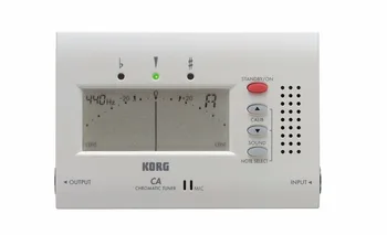Д-хроматичен тунер Korg CA-40 с по-голям дисплей може да се използва за духови, китара, ukulele и клавишните инструменти