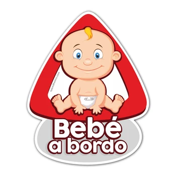 B0622# Самозалепващи Стикер Baby on Board на испански Автомобили Стикер Водоустойчив Авто Декори Броня и Задното Стъкло Мотоциклет