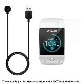 Защитно Фолио За Екрана + USB Кабел За Зареждане, Зарядно Устройство, Кабели За Polar M600 Смарт Часовници Аксесоари