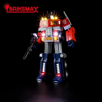 BriksMax led лампа за набиране на строителни блокове 10302 Optimus Prime (не включва модел) Играчки за Деца