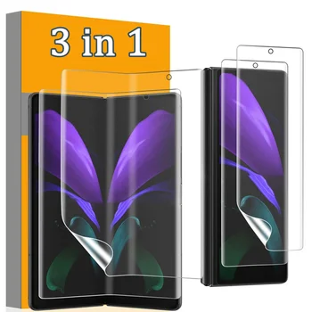 Гидрогелевая Филм 3В1 За Samsung Galaxy Z Fold 3 Fold4 5G Защитно Фолио За екрана Отпред и Отзад Защитно Фолио За SAMSUNG Z Fold3 Z Fold4