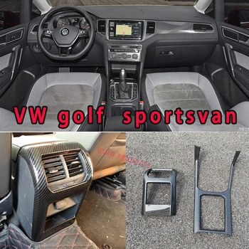 За vw Golf Plus SV ovner Golf Sportsvan Бодикит за запълване на купето От Въглеродни Влакна с пайети, комплект от 2 теми, тампон върху лентата за чаши за вода