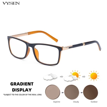 Нови Стъклени Фотохромичните Правоъгълни Слънчеви Очила за Мъже, Луксозни Дизайнерски Очила, Дамски Слънчеви Очила, които променят Цвета, Мъжки слънчеви Очила