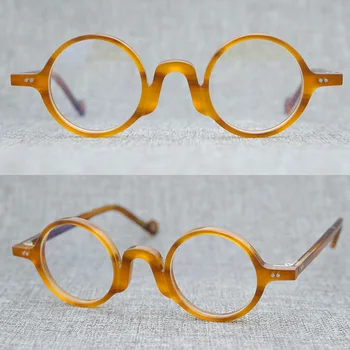 Висококачествени Ацетатные Кръгли Реколта Оптични Очила, Рамки За Очила При Късогледство, Рамки За Очила По Рецепта За Жени И Мъже