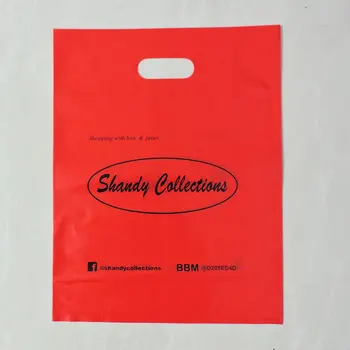 Обичай отпечатани найлонова торбичка за подарък дръжка за покупка на лого, отпечатани митница