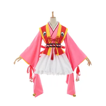 Card Captor Sakura Киномото Сакура Кимоно Cosplay костюм сценична дрехи, идеален поръчка за вас!