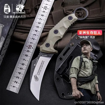 Handao 9CR18MOV открит тактически нож за оцеляване G10 дръжка катерене и къмпинг нокът нож кола нож за самозащита