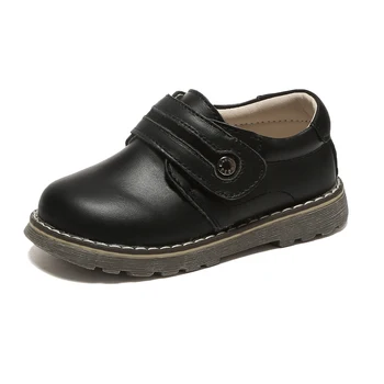 училищни обувки за момчета, студентски обувки от естествена кожа, черна демисезонная обувки за деца, chaussure zapato menino, детски обувки