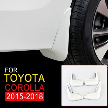 Нови Калници За Toyota Corolla 2015-2016-2017-2018 Бели Калници Калници Калници Хромирани Детайли За Полагане на 4 бр.