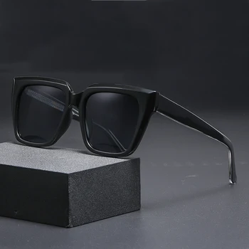 Нов Модерен Ретро Квадратни Слънчеви Очила за Мъже И Жени, Реколта Поляризирани Очила за Шофиране на Кола, Големи Слънчеви Очила