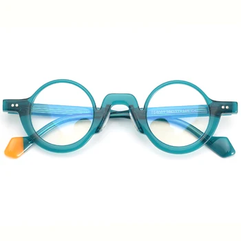 Ацетатные Очила За Очите 2022 Кръгла Дограма За Ретро Очила Класически Реколта Маркови Дизайнерски Очила Oculos Grau De