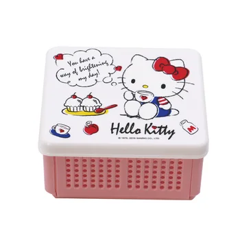 Kawai Аниме Рисунка Sanrios Hello Kitty Кутия За Съхранение Сгъваем Комбиниран Тенис На Сладък Творчески Многофункционална Кутия За Съхранение
