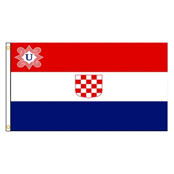 Знамена подаръци знаме на хартата на дома цифров св Хърватия 90кс150км стари за украса