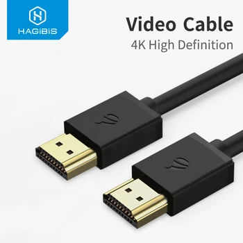 Hagibis HDMI-съвместим Кабел 4K HD HDMI-съвместими 2.0 Огледален Экранный Кабел за Дърва Switch TV Лаптоп PS4 Проектор Компютър