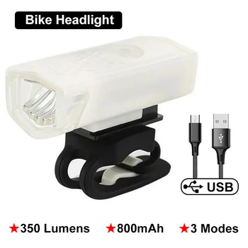 Велосипеден Фенер Велосипеден LED USB Акумулаторна Лампа Задна Светлина Колоездене Предупреждение Предните и Задните стопове Фенерче Аксесоари За Велосипеди