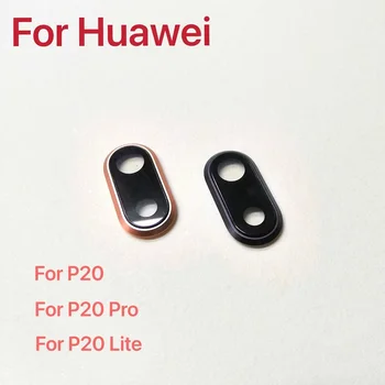 Обектив На Задната Камера За Huawei P20 P20 Pro P20 Lite Със Стъклен Капак На Задната Камера Рамка На Притежателя Защитно Покритие Резервни Части На Обектива