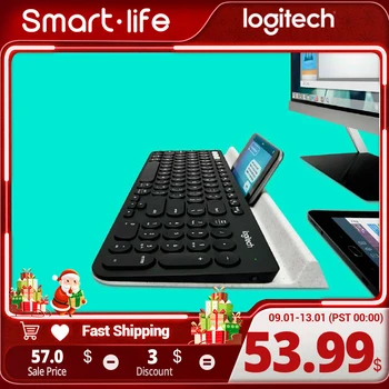 Безжична клавиатура Logitech K780 с няколко устройства с Безжична Bluetooth клавиатура с двухрежимным ключа, Активирующая компютърна клавиатура с няколко устройства