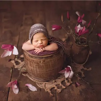 Реквизит за снимки на новородени ресни, одеало ръчно изработени от коноп кошници, подпори за фотография за деца