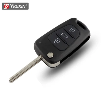 YIQIXIN Корпус Ключ За Hyundai Avante I20 I30, IX35 Дистанционно Автомобилен Ключ Обвивка Ключодържател Калъф Flip Сгъваем За Kia С Нож на 3 Бутона