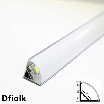 10-20 бр DHL1m led лента алуминиев профил за 10 мм печатна платка 5050 5630 светодиодна лента корпус алуминиев канал с капак торцевая на кутията и скоби
