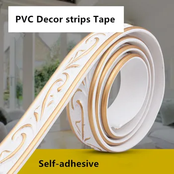 Телевизор, стенно огледало мека линия на тавана на тапети рамка PVC самозалепващи декоративни ленти Лента ремонт на мебели гумена лента