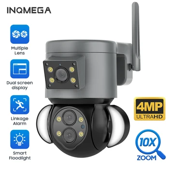 INQMEGA 4MP 10X wifi HD Камера за Видеонаблюдение, PTZ Външна Защита на Сигурността на Kamera Куполна Камера за Откриване на човек